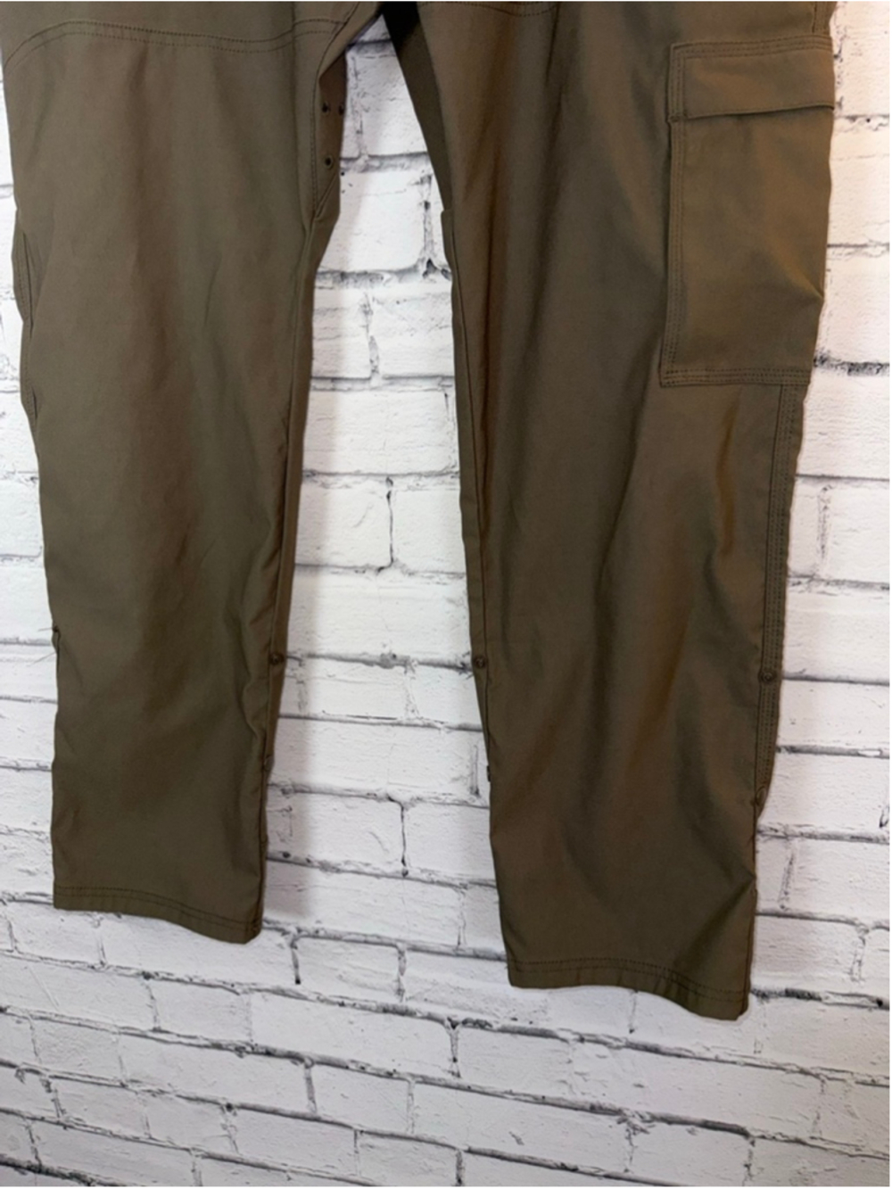 Men's Prana Pants size 40x32 Brown Stretch Zion Slim Cargo Pants Hiking Pants - Picture 5 of 16